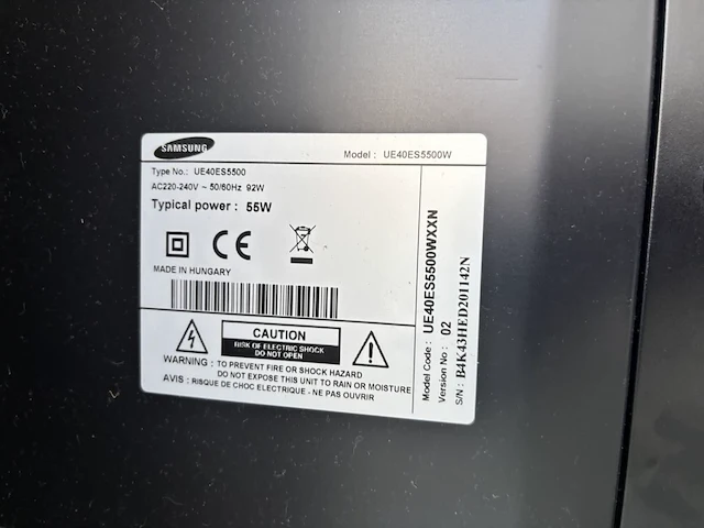 1 samsung tv scherm ue40es5500 - afbeelding 3 van  4