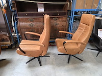 1 set elektrische lederen relax armstoelen timon - afbeelding 4 van  7