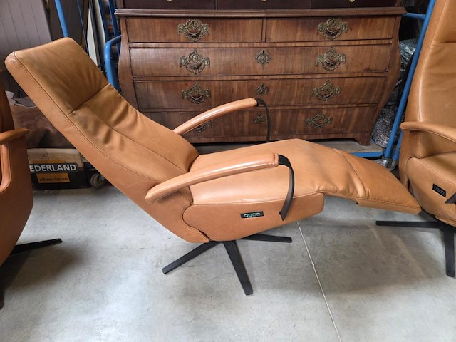 1 set elektrische lederen relax armstoelen timon - afbeelding 7 van  7