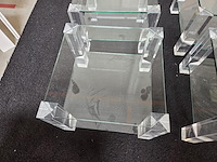 1 set glazen salontafel met bijzettafel the haque - afbeelding 3 van  6
