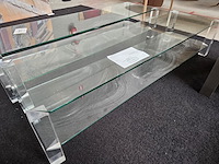 1 set glazen salontafel met bijzettafel the haque - afbeelding 4 van  6