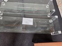 1 set glazen salontafel met bijzettafel the haque - afbeelding 5 van  6