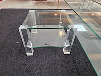 1 set glazen salontafel met bijzettafel the haque - afbeelding 2 van  6