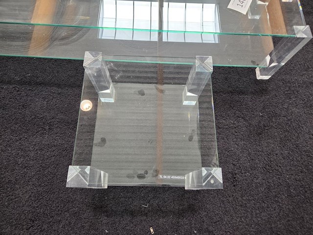 1 set glazen salontafel met bijzettafel the haque - afbeelding 4 van  6