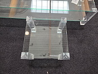 1 set glazen salontafel met bijzettafel the haque - afbeelding 4 van  6