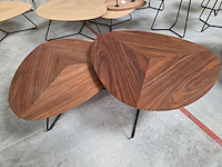 1 set notenhouten salontafel twinny - afbeelding 1 van  7