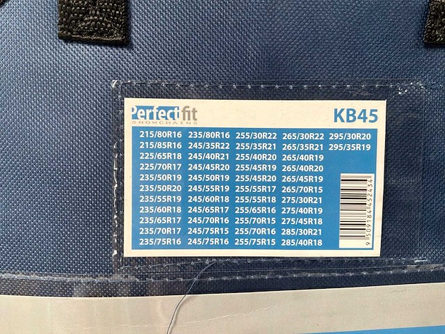 1 set perfect fit kb45 sneeuwkettingen - afbeelding 5 van  11