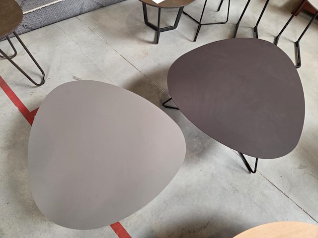 1 set salontafels met kunststof blad twinny - afbeelding 4 van  9
