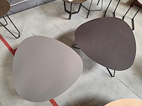 1 set salontafels met kunststof blad twinny - afbeelding 4 van  9