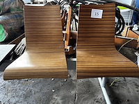 1 set wachtruimtestoelen zonder bankje - afbeelding 1 van  2