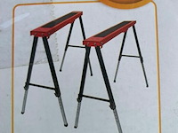 1 stel draagbare stalen schragen - afbeelding 1 van  4