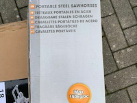 1 stel draagbare stalen schragen - afbeelding 3 van  4