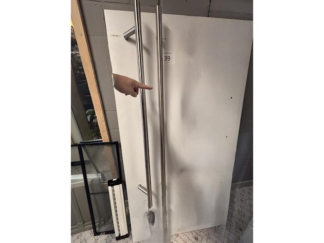 1 stuk rvs deurbeslag - afbeelding 1 van  1