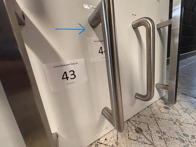 1 stuk rvs deurbeslag - afbeelding 1 van  2