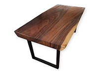 1 suar salontafel met 2 houten suar poten - afbeelding 1 van  1