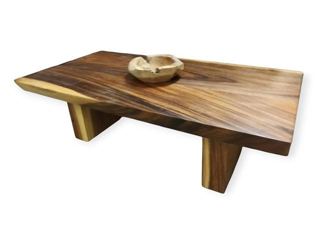 1 suar salontafel met 2 houten suar poten - afbeelding 1 van  1
