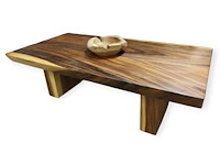 1 suar salontafel met 2 houten suar poten - afbeelding 1 van  1
