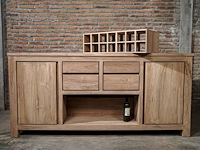 1 teakhouten keukenblok indoor/outdoor - afbeelding 1 van  3