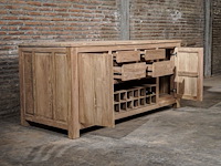 1 teakhouten keukenblok indoor/outdoor - afbeelding 2 van  3