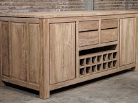 1 teakhouten keukenblok indoor/outdoor - afbeelding 1 van  3