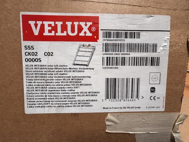 1 velux integra solar soft shutter sss ck02 co2 - afbeelding 1 van  4