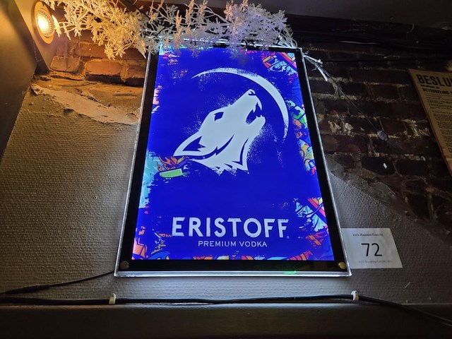 1 verlichte wandkader eristoff - afbeelding 1 van  3