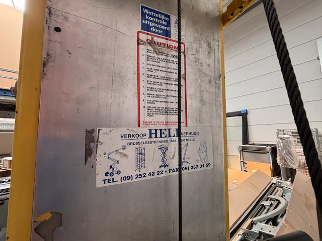 1 verrijdbare materialenlift sumner - afbeelding 6 van  7