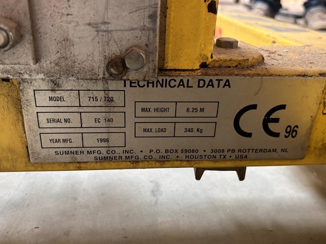 1 verrijdbare materialenlift sumner - afbeelding 7 van  7