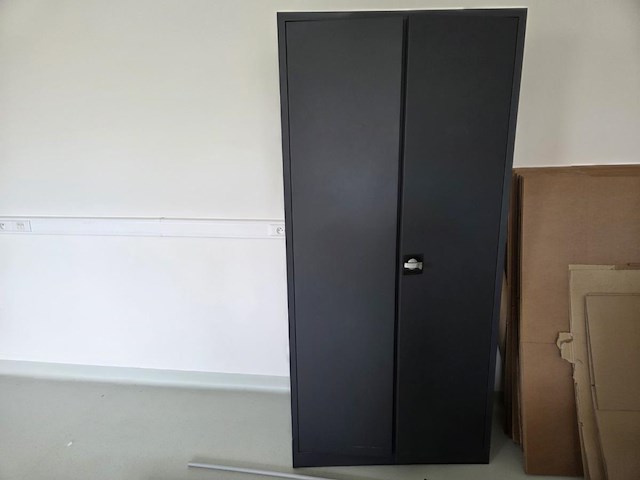 1 verrijdbare rvs materialenkast + metalen dossierkast - afbeelding 10 van  14