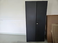 1 verrijdbare rvs materialenkast + metalen dossierkast - afbeelding 10 van  14