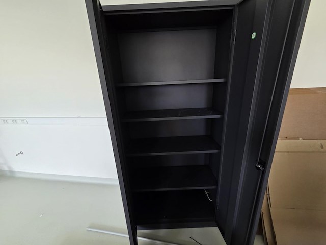 1 verrijdbare rvs materialenkast + metalen dossierkast - afbeelding 13 van  14