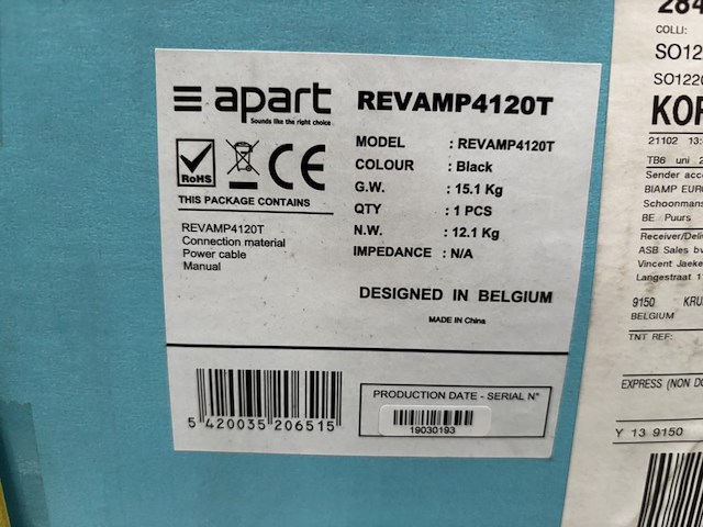 1 versterker apart revamp4120t - afbeelding 4 van  8