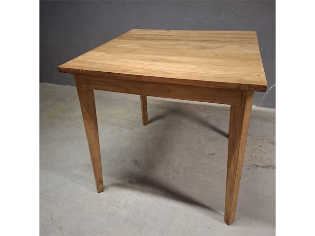 1 vierkante eetkamer tafel met conische poten - afbeelding 1 van  1