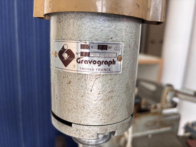 1 vintage mechanische graveermachine gravograph - afbeelding 3 van  7