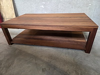 1 volnoten houten salontafel - afbeelding 1 van  4