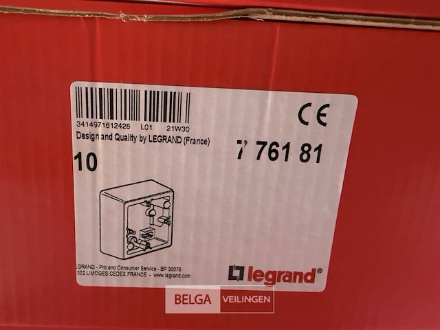 1-voudige opbouwdoos legrand valena next (10 st/doos-3 dozen) - afbeelding 3 van  3