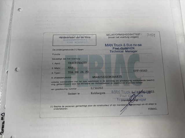 1 vrachtwagen man, tga mh 26 fd, 2003 - afbeelding 20 van  36