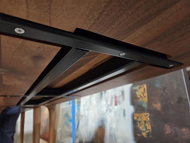 1 walnoothouten wandtafel abina artisan - afbeelding 5 van  6