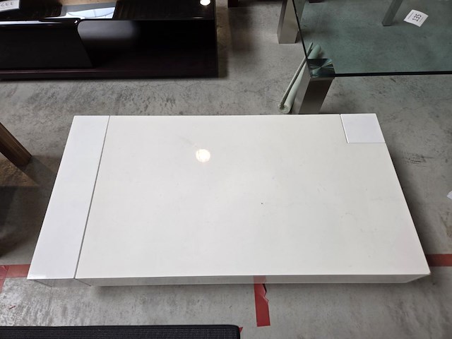 1 witte pvc salontafel - afbeelding 2 van  6