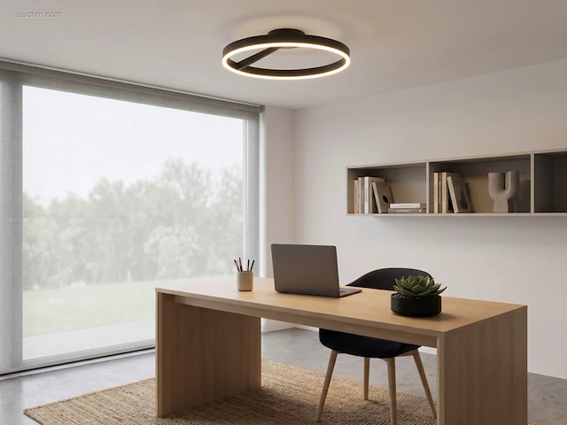 (1 x) 1 x arcao design plafondlamp zwart 60cm 40w... - afbeelding 6 van  7