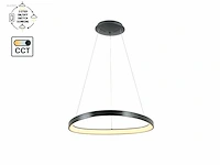 (1 x) 1 x auren design hanglamp zwart 62cm 50w... - afbeelding 2 van  6