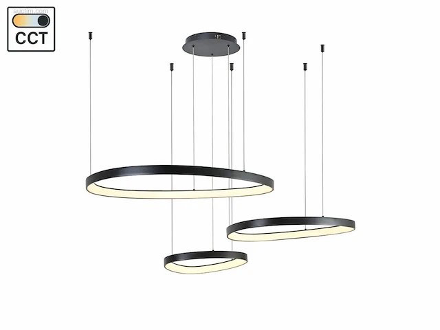 (1 x) 1 x auren design hanglamp zwart... - afbeelding 2 van  6