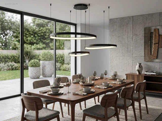 (1 x) 1 x auren design hanglamp zwart... - afbeelding 4 van  6