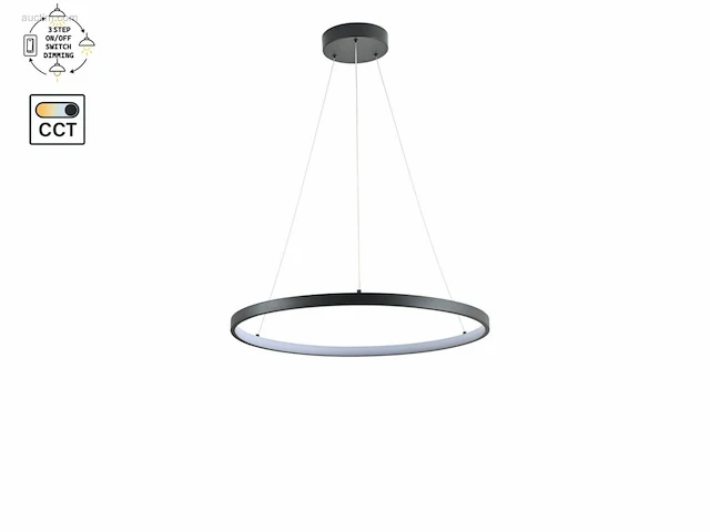 (1 x) 1 x orien design hanglamp zand zwart 60cm... - afbeelding 1 van  9