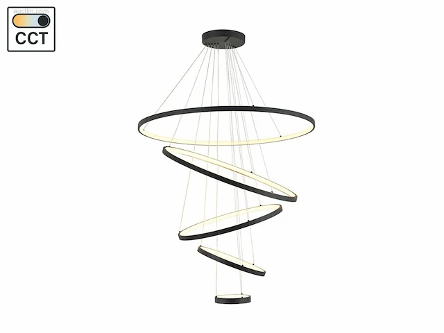 (1 x) 1 x orien design hanglamp zand zwart... - afbeelding 2 van  5