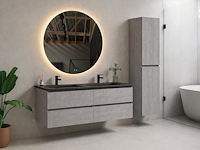 1 x 120cm badkamermeubelset - kleur: beton grijs - afbeelding 1 van  2