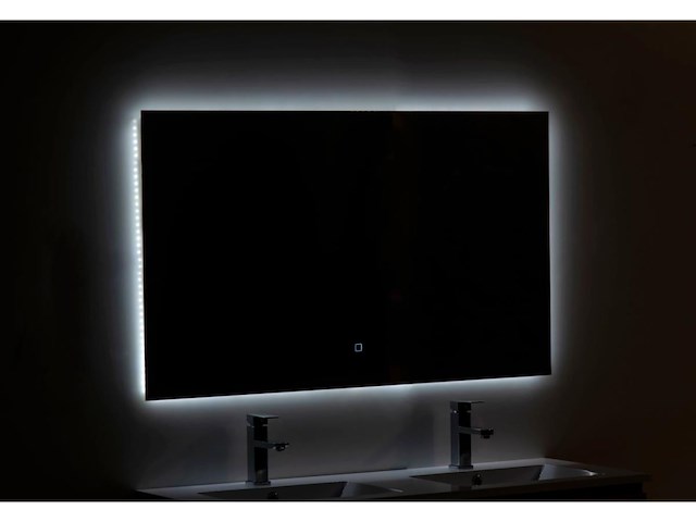 1 x 120cm badkamermeubelset mdf - kleur: mat wit - afbeelding 6 van  8