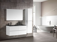 1 x 120cm badkamermeubelset mdf - kleur: wit