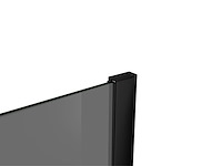 1 x 120x200 bb inloopdouche rookglas met mat zwart profiel - afbeelding 4 van  6