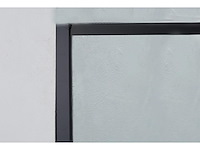 1 x 120x200 kare inloopdouche met mat zwart frame - afbeelding 3 van  7